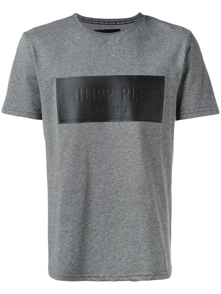 Philipp Plein - Embossed Patch T-shirt - Men - Cotton - Xxl, Grey, Cotton