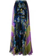 Emilio Pucci - Floral Print Pleated Skirt - Women - Silk - 40, Silk