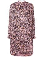 Calvin Klein Floral Print Shirt Dress - Pink