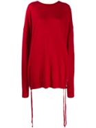 Faith Connexion Oversized Jumper - Red