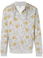 Moschino Underbear Logo Hoodie - Grey