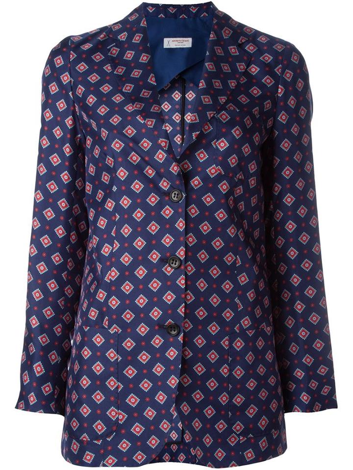 Alberto Biani Diamond Print Blazer