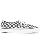 Vans Check Print Sneakers - Black