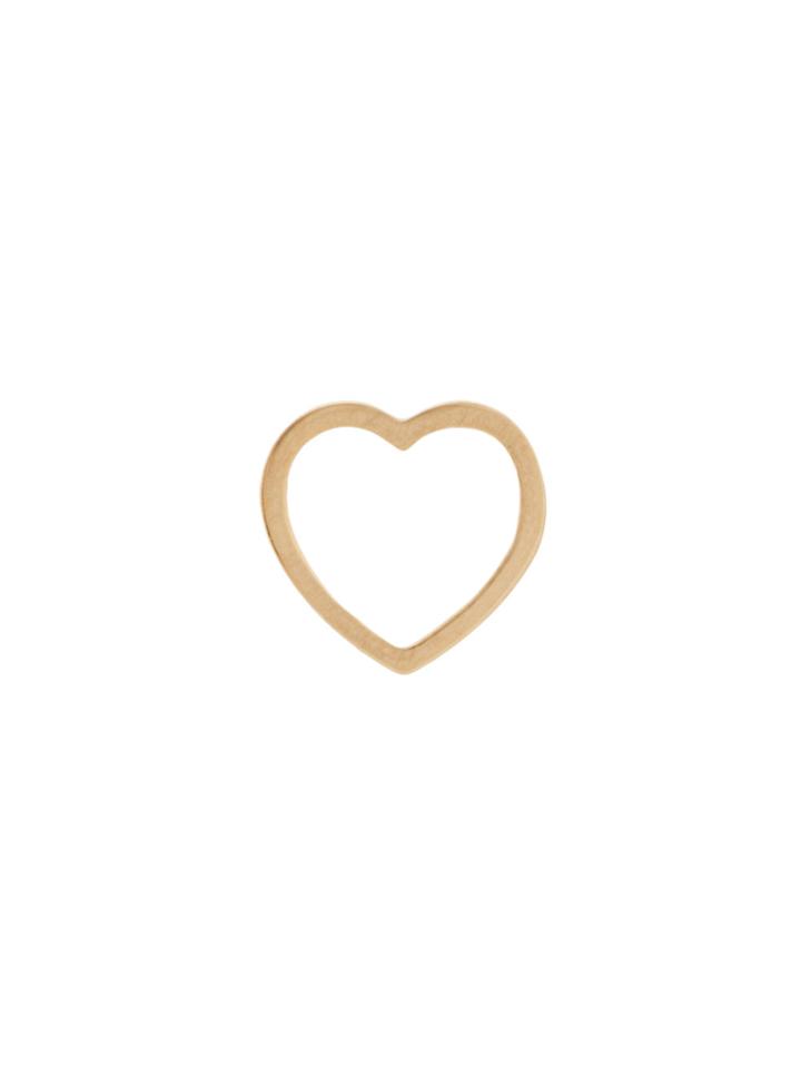 Loquet 18kt Gold Heart Charm Necklace - Yellow & Orange