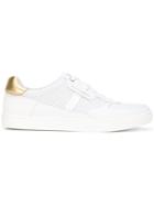 Dolce & Gabbana Perforated Lace-up Sneakers - White