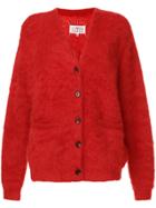 Maison Margiela Classic Knitted Cardigan - Red