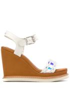 Tommy Hilfiger Iridescent Strap Sandals - Neutrals