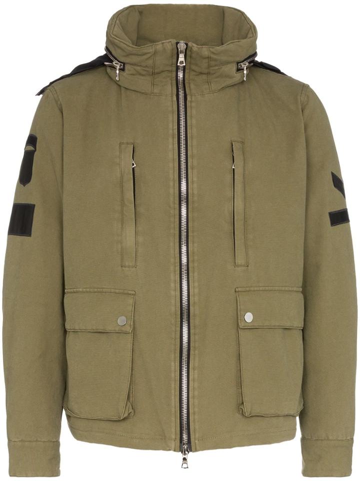 Amiri Logo Hooded Jacket - Green