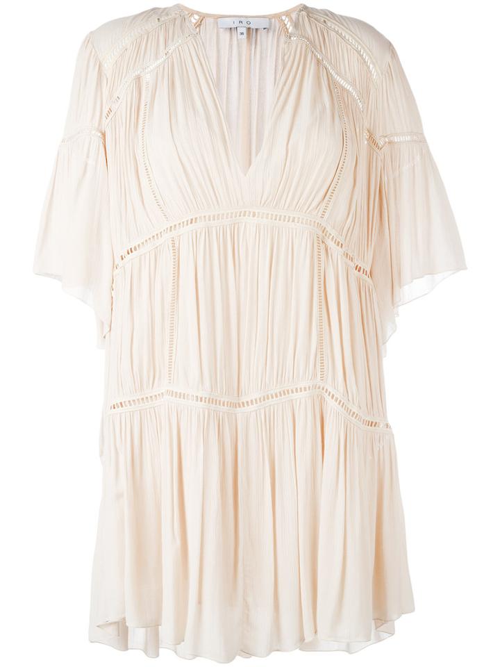 Iro V-neck Tunic, Women's, Size: 40, Nude/neutrals, Cotton/viscose