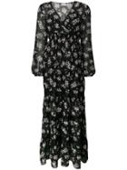 Liu Jo Floral Print Maxi Dress - Black