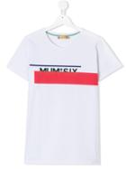 Mumofsix Teen Logo Print T-shirt - White