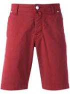 Jacob Cohen Classic Chino Shorts, Men's, Size: 32, Red, Cotton/spandex/elastane