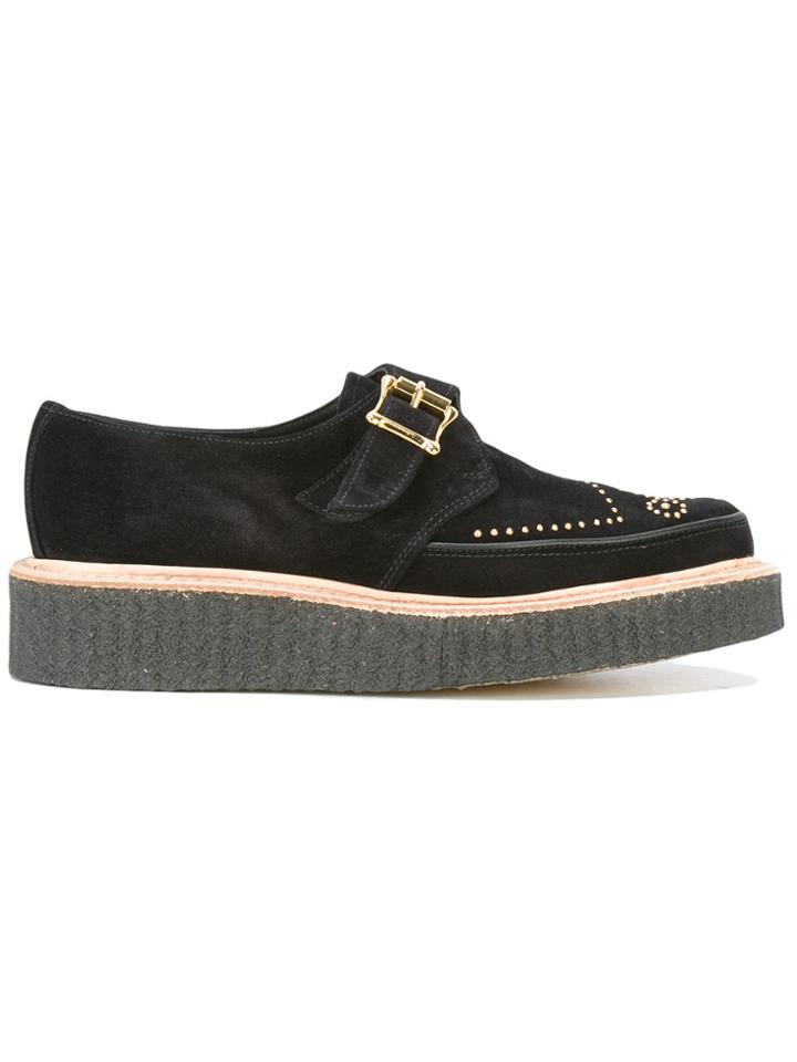 Rupert Sanderson Buckled Platform Loafers - Black