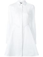 Alexander Wang Concealed Fastening Shirt Dress, Women's, Size: 6, White, Cotton