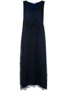 P.a.r.o.s.h. Rift Dress, Women's, Size: Medium, Blue, Cotton/polyamide/viscose/polyester