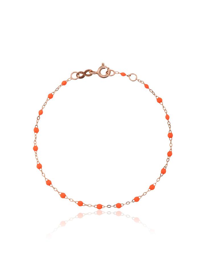 Gigi Clozeau Orange Rg Bead Rose Gold Bracelet - Yellow & Orange