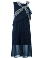 Carven Flared Asymmetric Dress - Blue