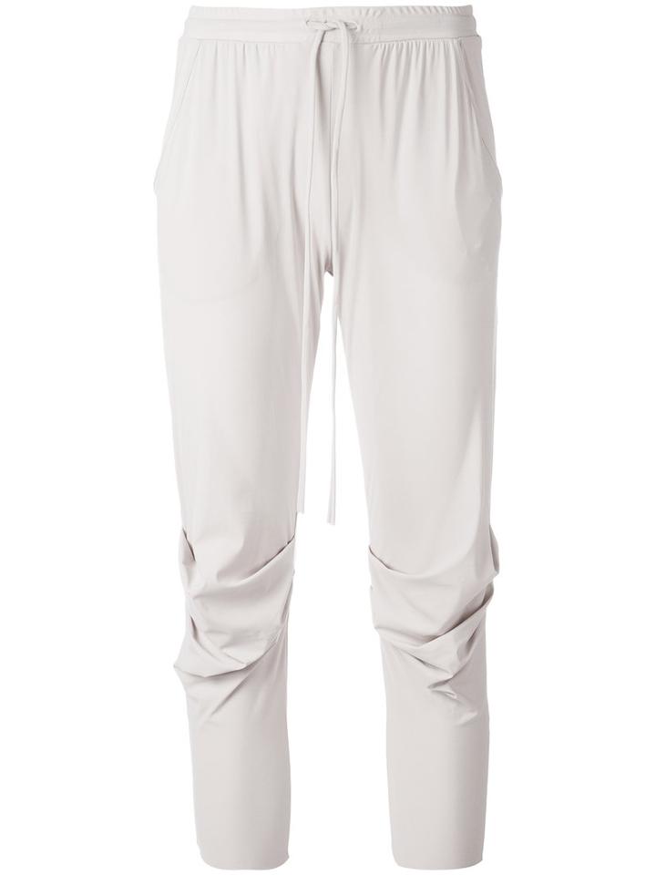 Lost & Found Ria Dunn - Cropped Track Pants - Women - Polyamide/spandex/elastane - S, Grey, Polyamide/spandex/elastane