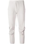 Lost & Found Ria Dunn - Cropped Track Pants - Women - Polyamide/spandex/elastane - S, Grey, Polyamide/spandex/elastane