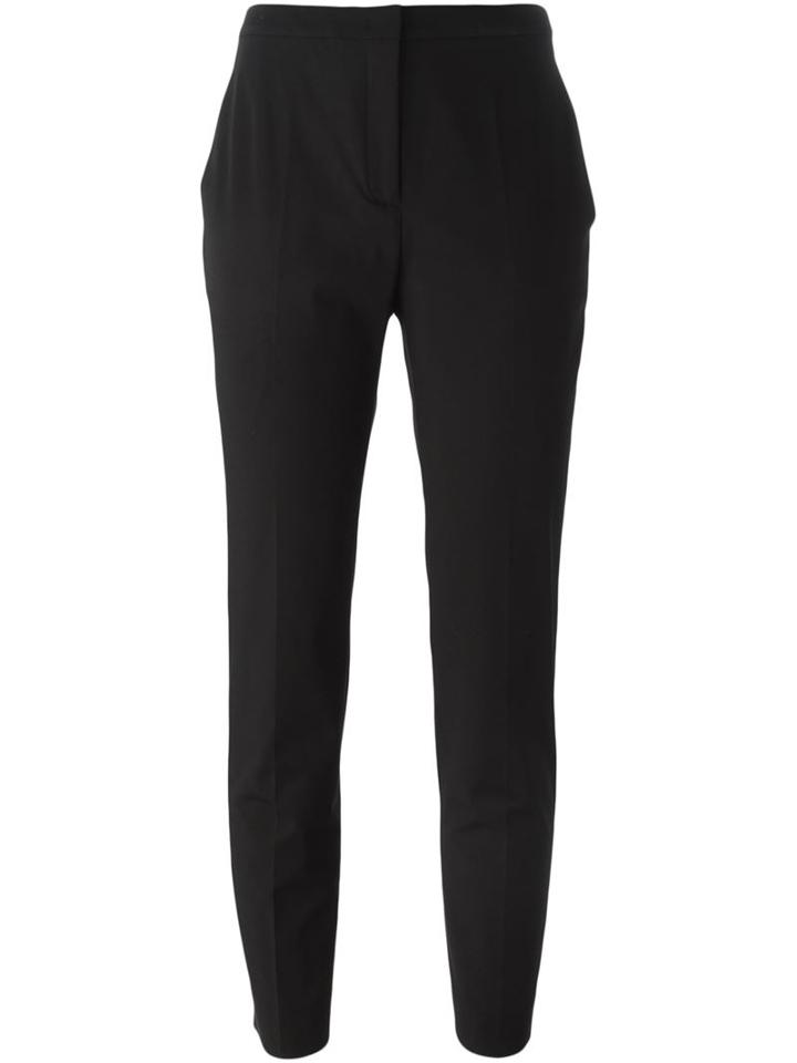 Piazza Sempione Cropped Tapered Trousers, Women's, Size: 46, Black, Polyamide/spandex/elastane/cotton