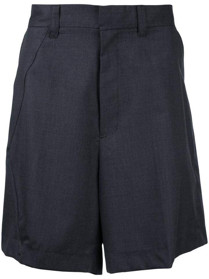 Facetasm - Pleated Shorts - Men - Cashmere/wool - 4, Grey, Cashmere/wool