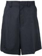 Facetasm - Pleated Shorts - Men - Cashmere/wool - 4, Grey, Cashmere/wool