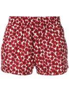 Wood Wood Floral Swim Shorts - Red