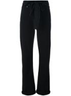 Marc Jacobs Oversized Bow Jeans, Women's, Size: 25, Black, Cotton