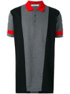 Givenchy Star Print Paneled Polo Shirt, Men's, Size: Xs, Grey, Cotton