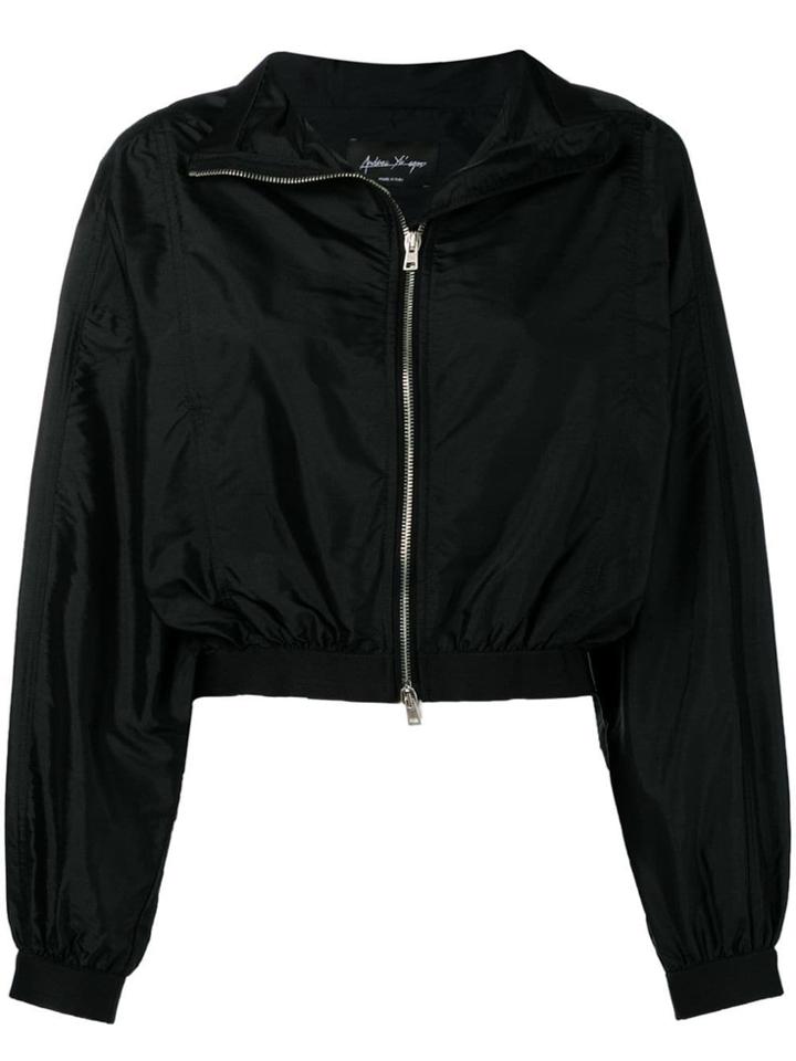 Andrea Ya'aqov Halfneck Bomber Jacket - Black