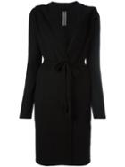 Rick Owens Hooded Wrap Cardigan, Women's, Size: Small, Black, Cashmere