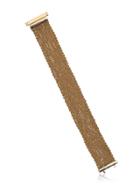 Carolina Bucci 18kt Yellow Gold Woven Cuff - Metallic