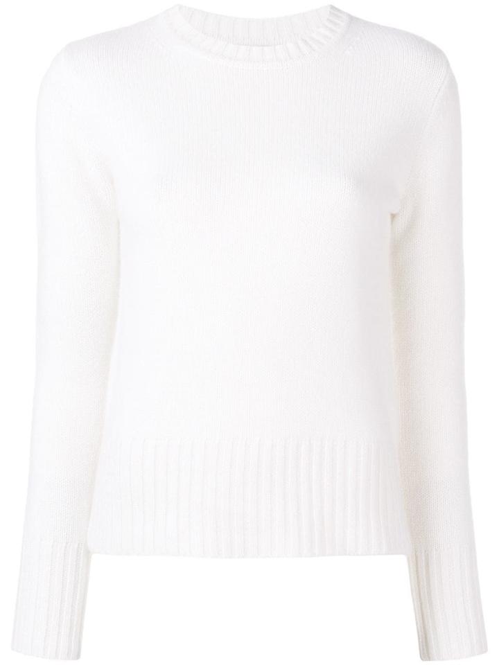 Max Mara Cashmere Crewneck Jumper - White
