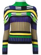 Issey Miyake Cauliflower Patterned Turtleneck Jumper, Women's, Polyester