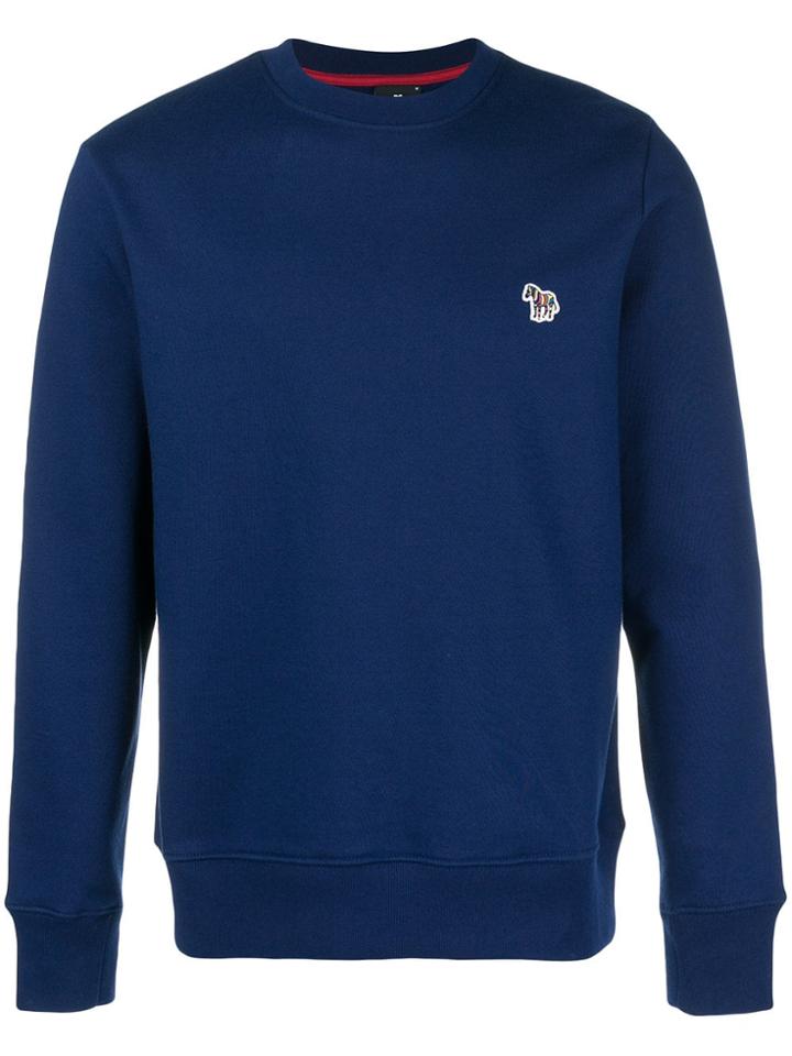 Ps By Paul Smith Plain Jersey Sweater - Blue