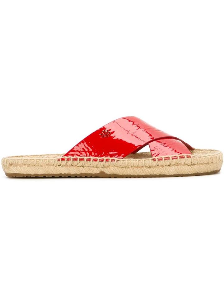 Tory Burch Cross Strap Flip Flops