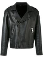 Liska - Classic Biker Jacket - Men - Leather/mink Fur - L, Black, Leather/mink Fur