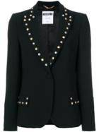 Moschino Studded Tuxedo Blazer - Black