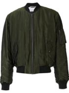 Haider Ackermann Zipped Arm Bomber Jacket, Men's, Size: Small, Green, Rayon