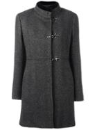 Fay Tweed Duffle Coat, Women's, Size: Medium, Grey, Cotton/polyester/virgin Wool