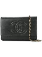 Chanel Pre-owned Cc Chain Wallet - Black