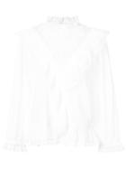 Ulla Johnson Lace And Ruffle Trim Blouse - White