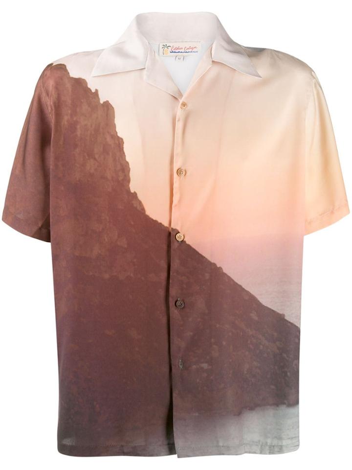 Esteban Cortazar Scenic Print Shirt - Neutrals