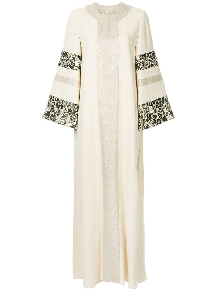 Layeur Long Flared Dress - Neutrals