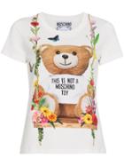 Moschino Floral Teddy Motif T-shirt - White