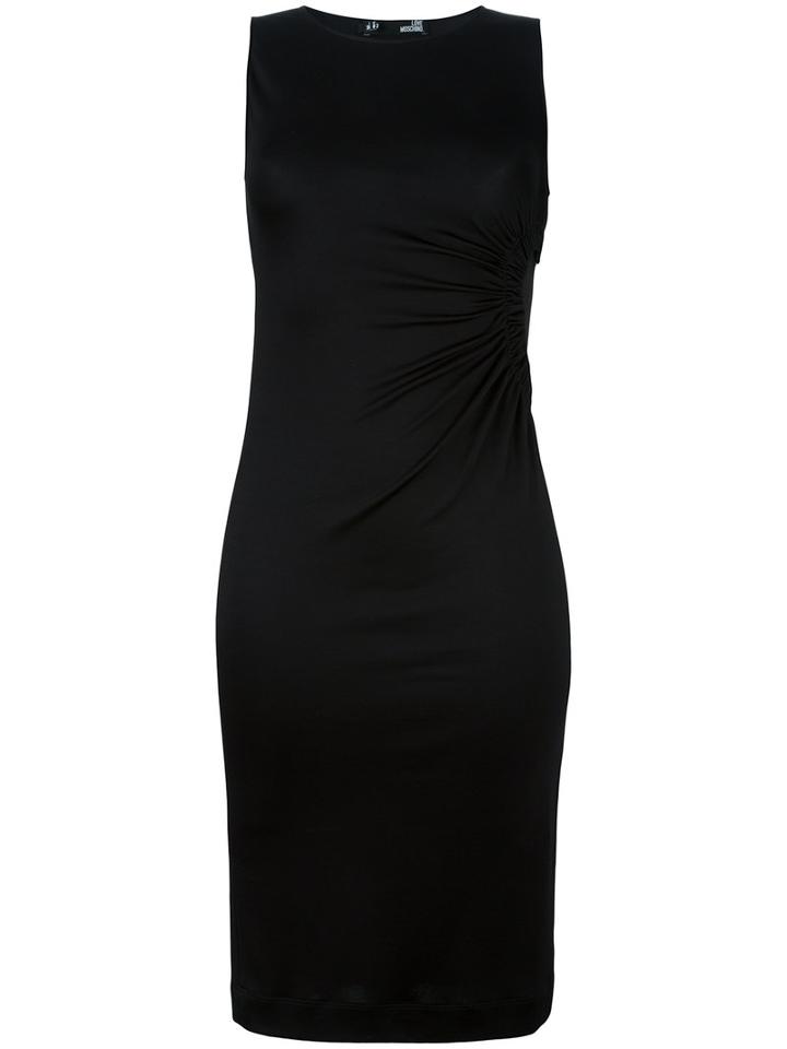 Love Moschino - Classic Fitted Dress - Women - Spandex/elastane/viscose - 46, Black, Spandex/elastane/viscose