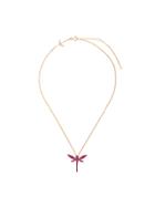 Anapsara Small Dragon Fly Necklace - Metallic