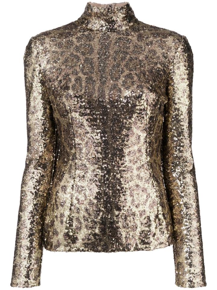 Dolce & Gabbana Sequin Embellished Top - Yellow & Orange