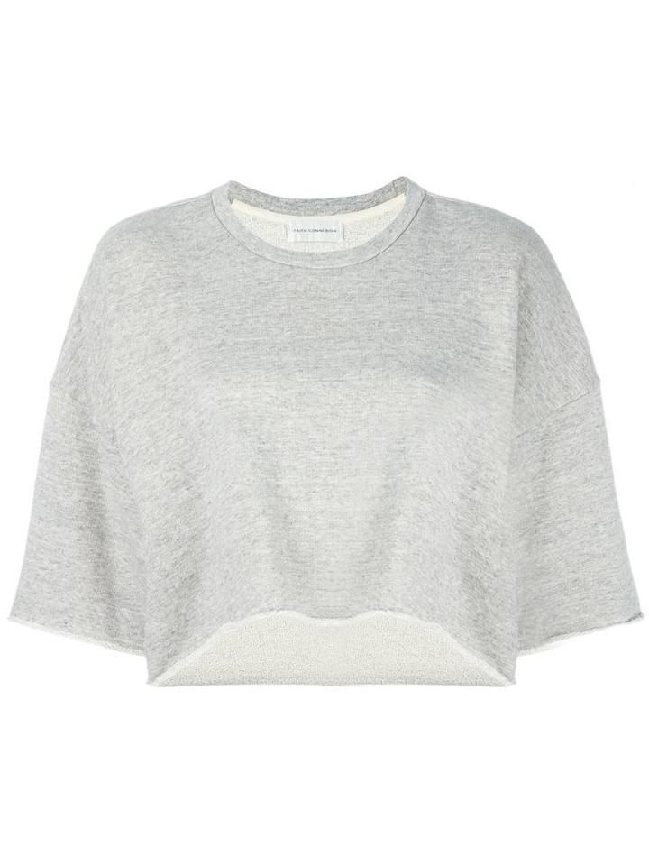 Faith Connexion Three-quarters Sleeve Loose Sweatshirt, Women's, Size: Xs, Grey, Cotton