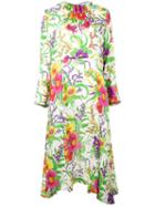 Balenciaga - Slide Floral Dress - Women - Viscose - 36, White, Viscose